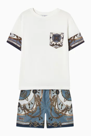 Logo-print Swim Shorts in Nylon