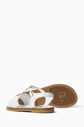 DG Logo Sandals in Nappa Leather