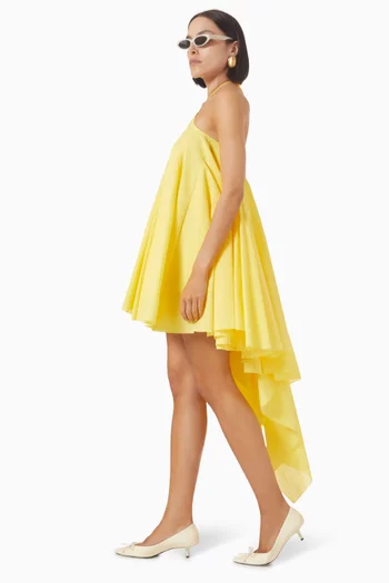 فستان كورت بتصميم مثلث مزيج قطن