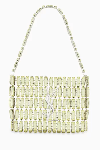 حقيبة سهرة مايكرو مرصعة بالكريستال