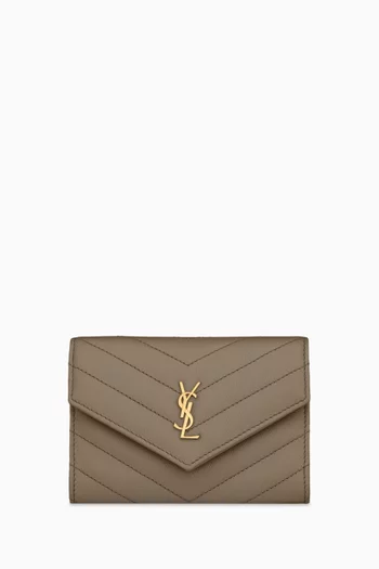 Cassandre Wallet in Grain de Poudre Leather