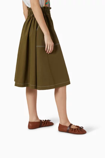 حذاء باليرينا ماري جين بكعب مسطح جلد