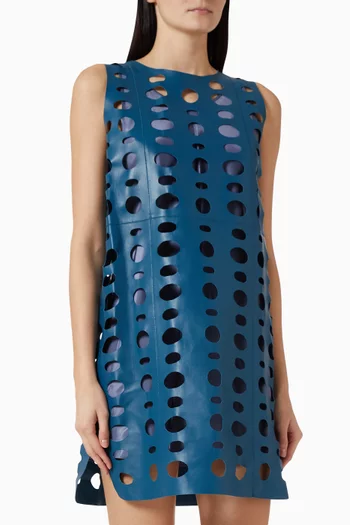 Cut-out Dress in Nappa