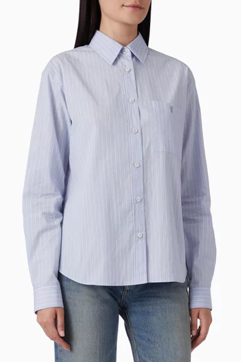 Cassandre Striped Shirt in Cotton-poplin