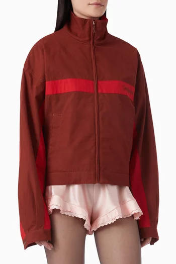 Cassandre Crop Jacket in Cotton Canvas