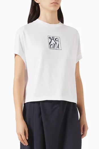Logo T-shirt in Cotton