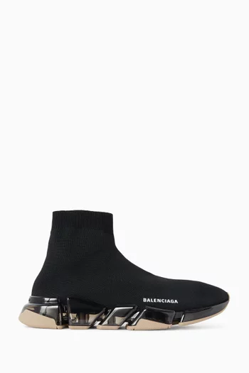 Speed 2.0 Clear Sole Sneakers in Technical Knit