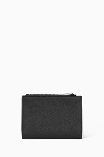 Tiny Cassandre Bi-Fold Wallet in Grained Leather