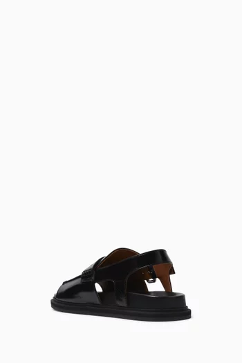 Loafer Sandals in Leather