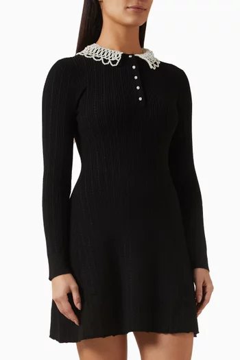 Riniya Mini Dress in Wool-knit