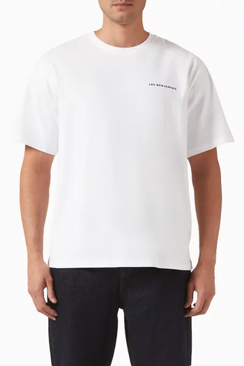 تي شيرت 501 بشعار الماركة قطن