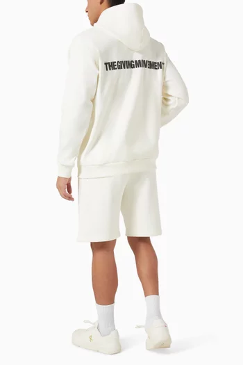 Oversized Hoodie in Organic Cotton-blend