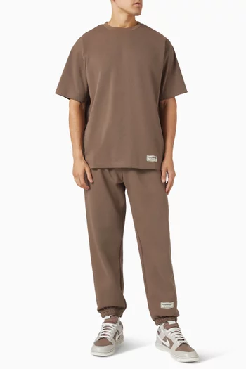 بنطال رياضي بحواف مضلعة وحياكة داخلية 29.5 بوصة صوف قطني