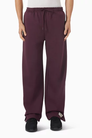 بنطال رياضي بقصة مستقيمة وحياكة داخلية 29.5 بوصة صوف قطني