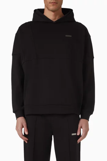 Boxy Fit Hoodie in Cloud Fleece