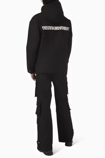 جاكيت فضفاض قماش منسوج بارز