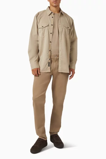 تي شيرت بقصة كلاسيكية جيرسيه معالج