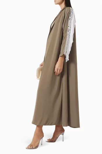 Fringe Embellished Abaya