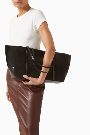 Medium Bateau Tote Bag in Leather