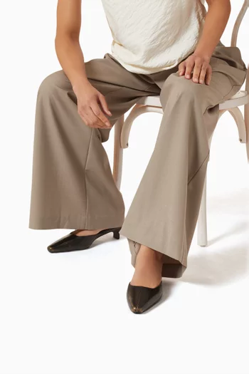 Miro 30 Mules in Brushed Leather