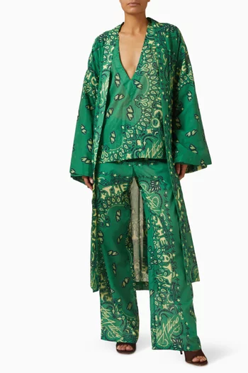 Bandana-print Top in Cotton