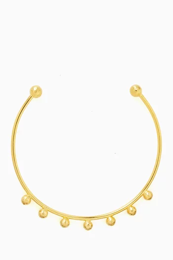 Stardust Cosmic Choker in 24kt Gold-plated Brass