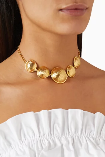 Sun Cosmic Necklace in 24kt Gold-plated Brass