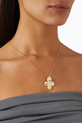 Jane Dutchess Necklace in 24kt Gold-plated Brass