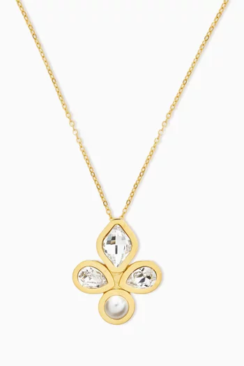 Jane Dutchess Necklace in 24kt Gold-plated Brass