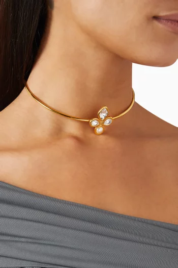 Jane Dutchess Choker in 24kt Gold-plated Brass