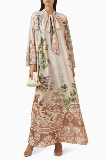 فستان فيلوما مزين بنقشة جورجيت