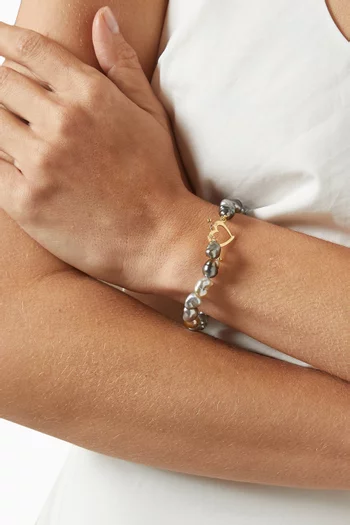 Akila Pearl Bracelet in 18kt Yellow Gold