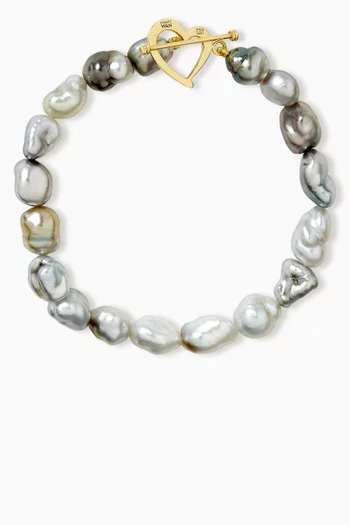 Akila Pearl Bracelet in 18kt Yellow Gold