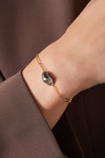 Akila Pearl Bracelet in 18kt Yellow Gold