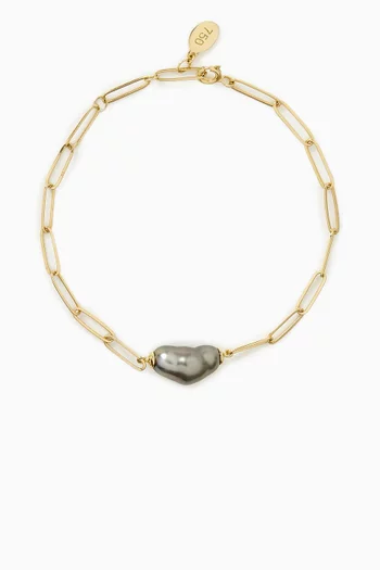 Akila Pearl Bracelet in 18kt Yellow Gold
