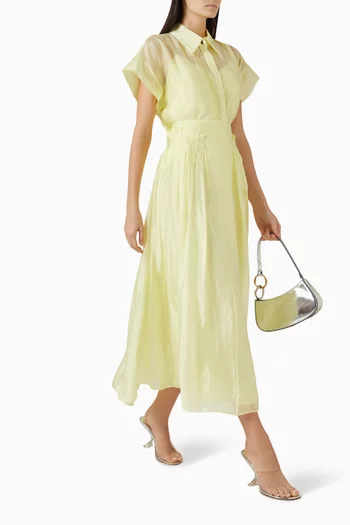 تنورة بجزء بطيات