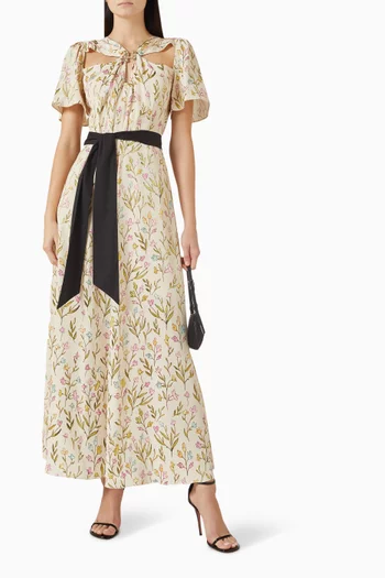 Printed Belted Dress