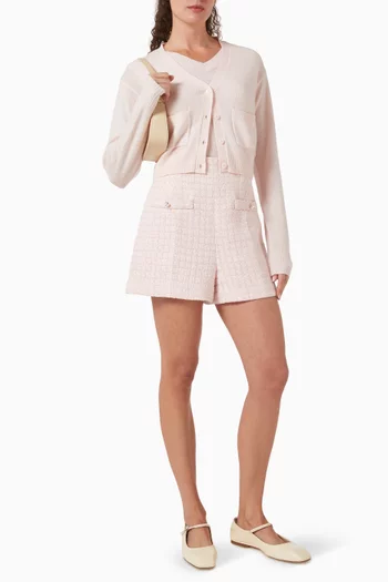 كارديغان قصير مزيج كشمير