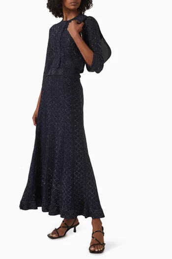 تنورة طويلة منسوجة