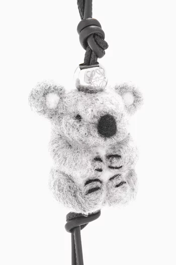 Koala Charm in Felt & Leather