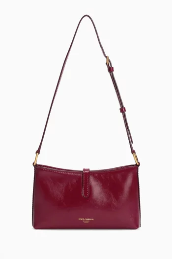 حقيبة كتف بقفل جلد