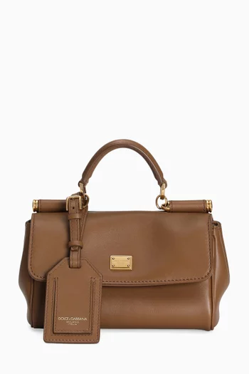 Mini My Sicily Top Handle Bag in Leather