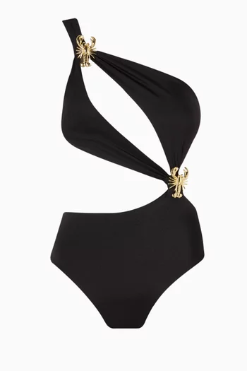 Orbit Lobster Cut-out One-piece Swimsuit