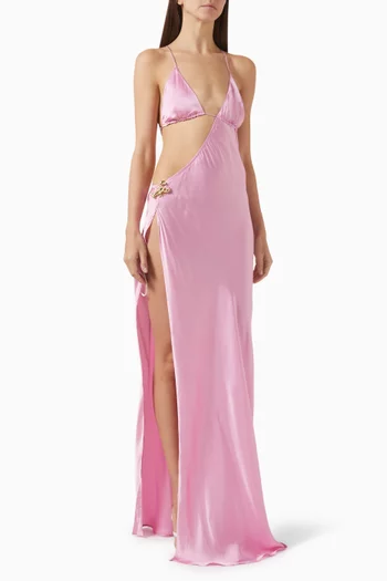 Villa Lobster Maxi Dress in Viscose