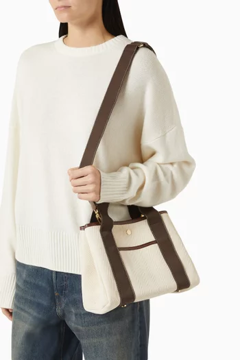 حقيبة يد ترافيسيه صغيرة بجيب قنب