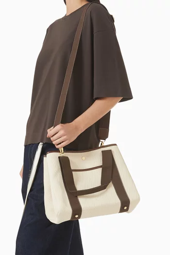 حقيبة يد ترافيسيه متوسطة بجيب قنب