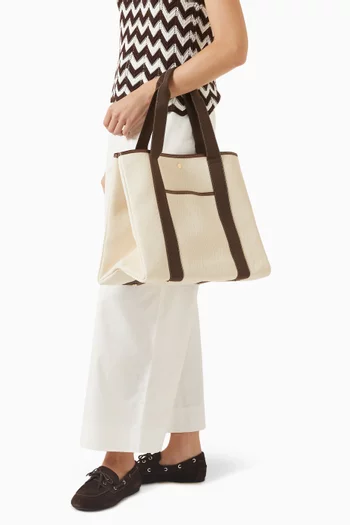 حقيبة يد ترافيسيه كبيرة بجيب قنب