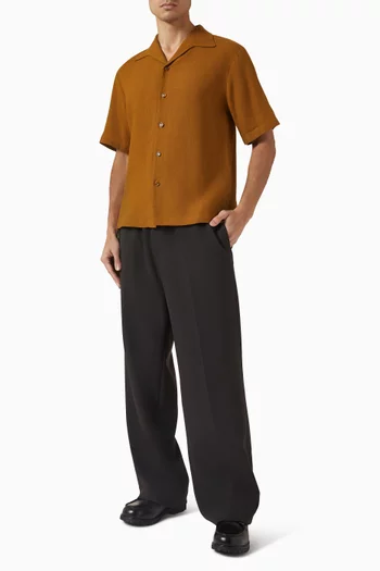 قميص بأزرار كتان