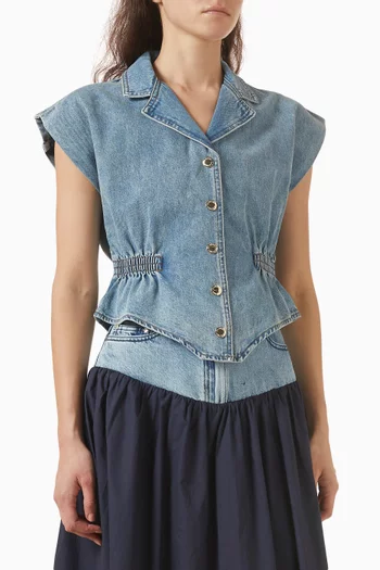 Kurtis Top in Denim