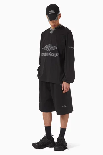 تي شيرت كرة قدم بفتحة رقبة حرف V وأكمام طويلة وحرف B بتصميم رقم 3 جيرسيه سريع الجفاف